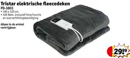 Kruidvat Tristar elektrische fleecedeken PD-3803 aanbieding