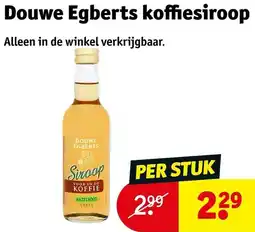 Kruidvat Douwe Egberts koffiesiroop aanbieding