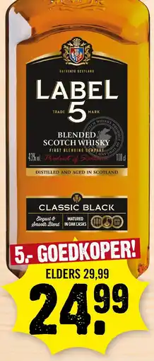 Super Dirck 3 label 5 classic black aanbieding