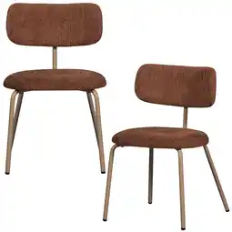 Wehkamp WOOOD eetkamerstoel (set van 2) Travis aanbieding