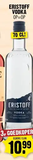 Dirk Eristoff vodka aanbieding