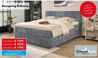 Woonsquare DreamTech Boxspring Bahama aanbieding