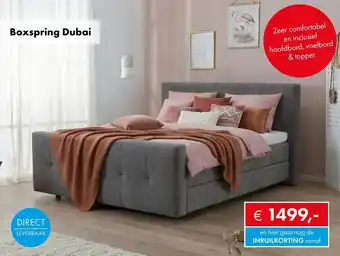 Woonsquare Boxspring Dubai aanbieding