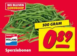 Nettorama Sperziebonen aanbieding