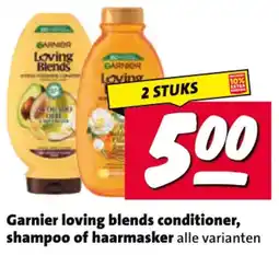 Nettorama Garnier loving blends conditioner, shampoo of haarmasker aanbieding