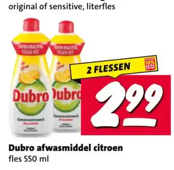 Nettorama Dubro afwasmiddel citroen aanbieding