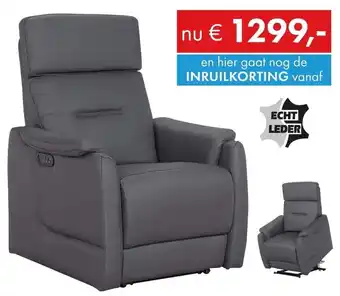 Woonsquare echt leder aanbieding