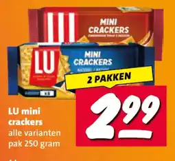 Nettorama Lu mini crackers aanbieding