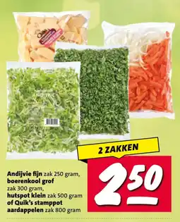 Nettorama Andijvie, boerenkool, hutspot of Quik's aardappelen aanbieding