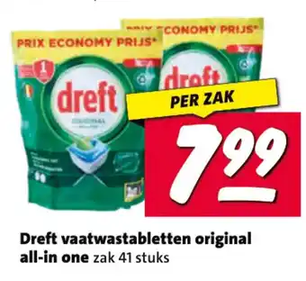 Nettorama Dreft vaatwastabletten original aanbieding