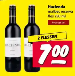 Nettorama Hacienda malbec reserva aanbieding