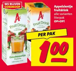 Nettorama Appelsientje fruitdrink aanbieding