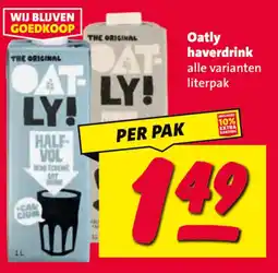 Nettorama Oatly haverdrink aanbieding