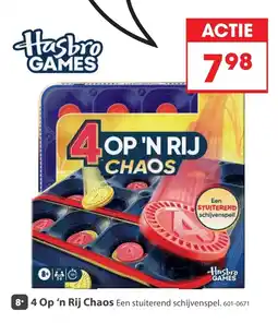 Top1Toys Hasbro Games 4 Op 'n Rij Chaos aanbieding