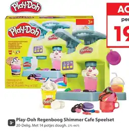 Top1Toys Play-Doh Regenboog Shimmer Cafe Speelset aanbieding