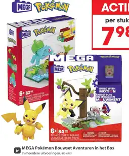 Top1Toys Mega pokemon bouwset avonturen in het bos aanbieding