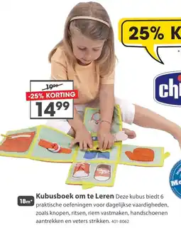 Top1Toys Chicco kubusboek om te leren aanbieding