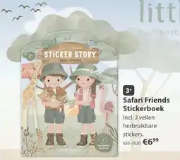 Top1Toys little dutch Safari Friends Stickerboek aanbieding