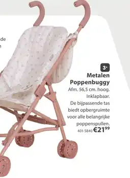 Top1Toys Metalen poppenbuggy aanbieding