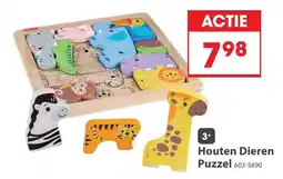 Top1Toys Houten Dieren Puzzel 603-5890 aanbieding