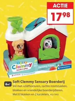 Top1Toys Clementoni Soft Clemmy Sensory Boerderij aanbieding