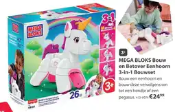 Top1Toys MEGA BLOKS Bouw en Betover Eenhoorn 3-in-1 Bouwset aanbieding