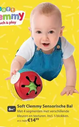 Top1Toys Soft Clemmy Sensorische Bal aanbieding