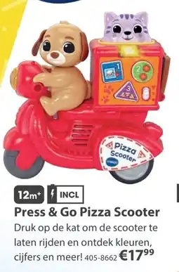 Top1Toys Press & Go Pizza Scooter aanbieding