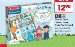 Top1Toys Clementoni Fien & Teun Interactive Quiz Pre-School aanbieding