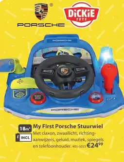 Top1Toys Porsche My First Porsche Stuurwiel aanbieding
