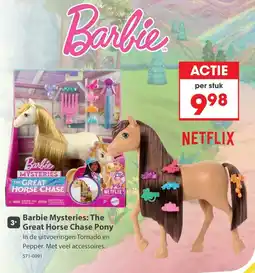 Top1Toys Barbie Mysteries The Great Horse Chase Pony aanbieding