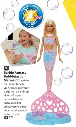 Top1Toys Barbie Fantasy Bubbltastic Mermaid aanbieding
