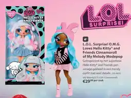 Top1Toys L.O.L. Surprise! O.M.G. Loves Hello Kitty® and Friends Cinnamoroll of My Melody Modepop aanbieding