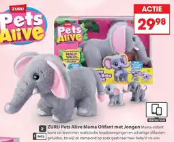 Top1Toys Zuru Pets Alive Mama Olifant met Jongen aanbieding