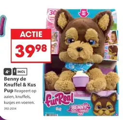 Top1Toys FurReal Benny de Knuffel & Kus Pup aanbieding