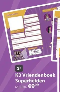 Top1Toys K3 Vriendenboek Superhelden aanbieding