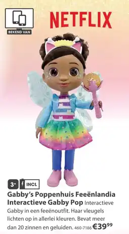 Top1Toys Gabby's Poppenhuis Feeënlandia Interactieve Gabby Pop aanbieding