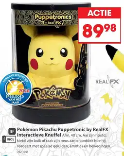 Top1Toys Pokemon Pikachu Puppetronics by Real FX Interactieve Knuffel aanbieding