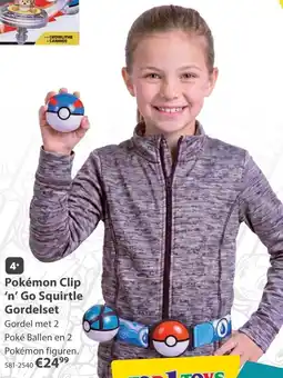 Top1Toys Pokemon Clip 'n' Go Squirtle Gordelset aanbieding