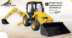 Top1Toys Bruder Graaflaadmachine JCB Midi CX aanbieding