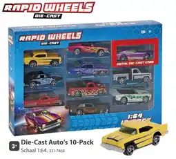 Top1Toys Rapid wheels die-cast auto's aanbieding