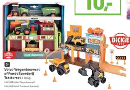 Top1Toys Dickie toys volvo wegenbouwset of fendt boerderij tractorset aanbieding