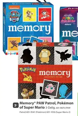 Top1Toys Memory® paw patrol, pokémon of super mario aanbieding