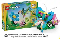 Top1Toys Lego creator 31384 wilde dieren: kleurrijke kolibrie 3 in 1 aanbieding