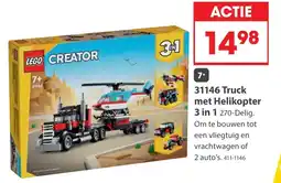 Top1Toys Lego creator 31146 truck met helikopter aanbieding