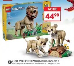 Top1Toys Lego creator 31386 wilde dieren: majestueuze leeuw 3 in 1 aanbieding