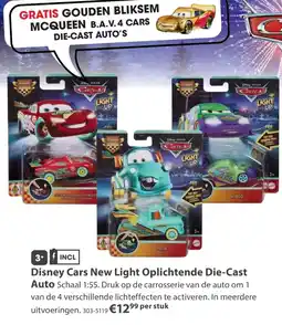 Top1Toys Disney cars new light oplichtende die-cast auto aanbieding