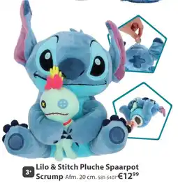 Top1Toys Lilo & stitch pluche spaarpot scrumpt aanbieding