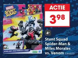 Top1Toys Marvel Stunt Squad Spider-Man & Miles Morales vs. Venom aanbieding