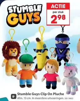 Top1Toys Stumble guys clip on pluche aanbieding